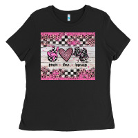 Black peace love racing Ladies Tee - JahusDesignShop