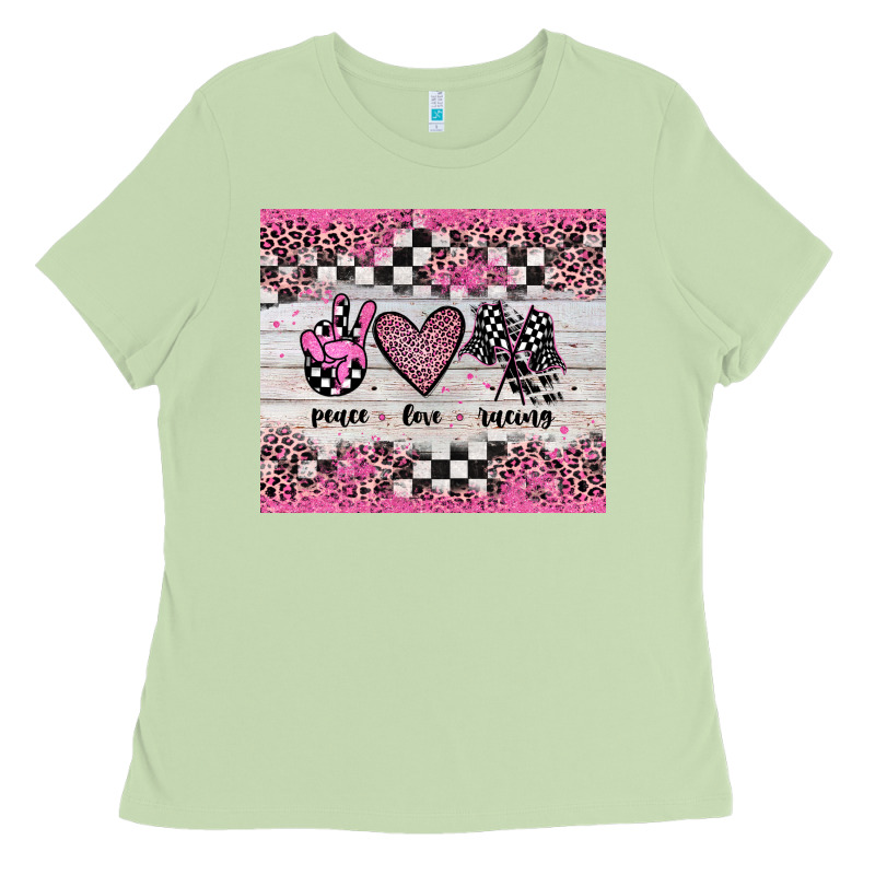 Peace Love Racing Ladies Tee by JahusDesignShop | Teevron