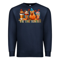 Navy tis the season Premium Sweatshirt - CowGirlArtShop