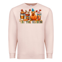 Pale Pink tis the season Premium Sweatshirt - CowGirlArtShop