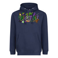 Navy hairstylist mardi gras Heavyweight Hoodie - CowGirlArtShop