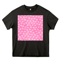 Asphalt valentines day heart seamless pattern Heavy Core Tee - BundleAndBundleShop