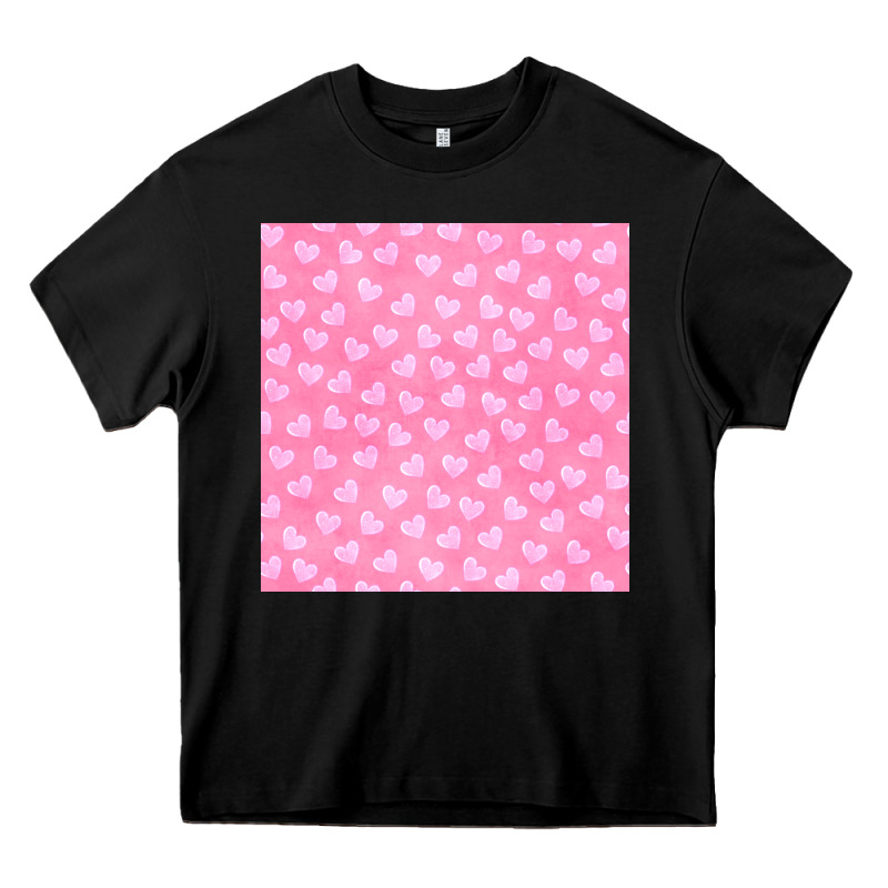 Valentines Day Heart Seamless Pattern Heavy Core Tee by BundleAndBundleShop | Teevron