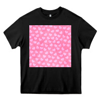 Black valentines day heart seamless pattern Heavy Core Tee - BundleAndBundleShop