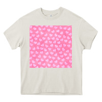 Cream valentines day heart seamless pattern Heavy Core Tee - BundleAndBundleShop
