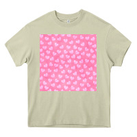 Mossy valentines day heart seamless pattern Heavy Core Tee - BundleAndBundleShop