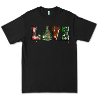 Black love christmas tree Premium Tee - AdoDesignShop