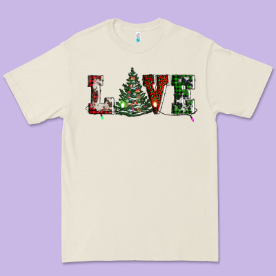 Love Christmas Tree Premium Tee Designed By Adodesignshop