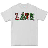 Dove Grey love christmas tree Premium Tee - AdoDesignShop