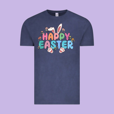 Happy Easter Vintage Tee Designed By Maliassmallbusiness