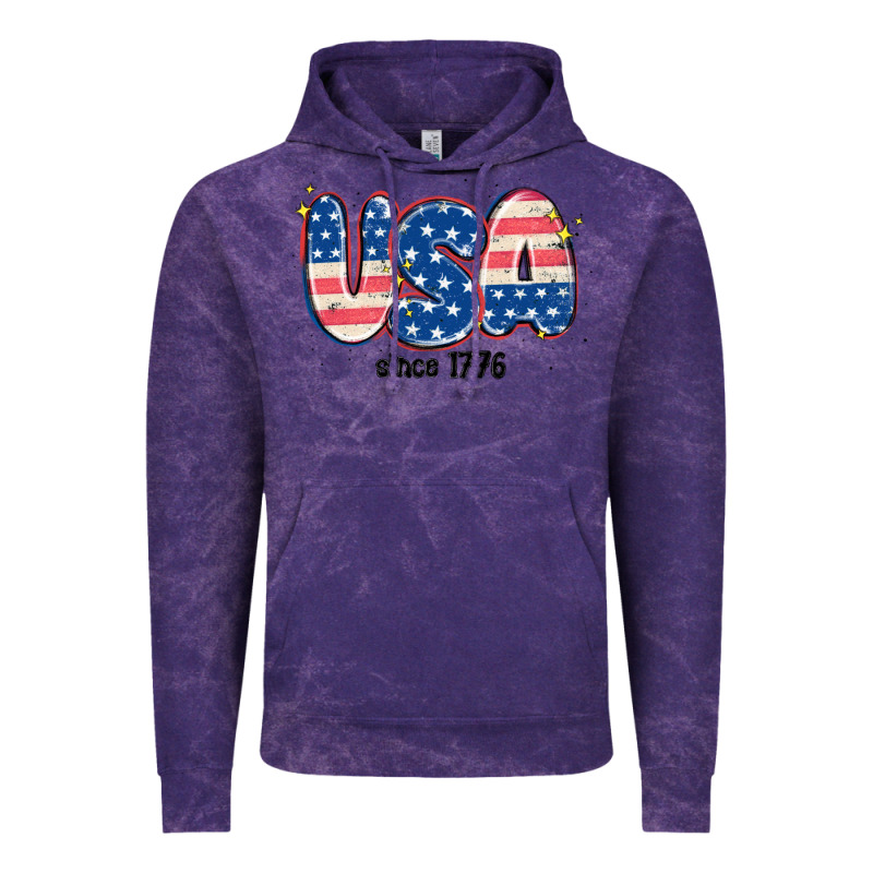 Usa Since 1776 Vintage Hoodie by MaliasSmallBusiness | Teevron