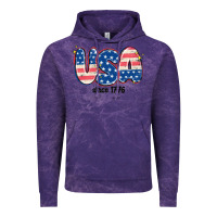 Cloud Purple usa since 1776 Vintage Hoodie - MaliasSmallBusiness