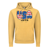 Vintage Mustard usa since 1776 Vintage Hoodie - MaliasSmallBusiness
