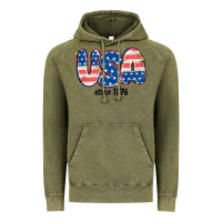 Vintage Olive usa since 1776 Vintage Hoodie - MaliasSmallBusiness