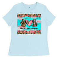 Peace Love Pitbull Ladies Tee | Teevron