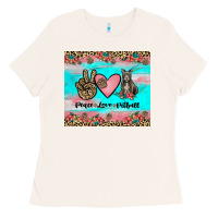 Bone peace love pitbull Ladies Tee - JahusDesignShop
