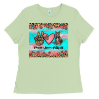 Matcha peace love pitbull Ladies Tee - JahusDesignShop