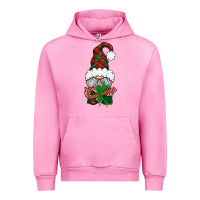Fuchsia Pink Christmas Gnome With Candy Urban Hoodie - BundleAndBundleShop