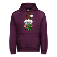 Mauve Wine Christmas Gnome With Candy Urban Hoodie - BundleAndBundleShop