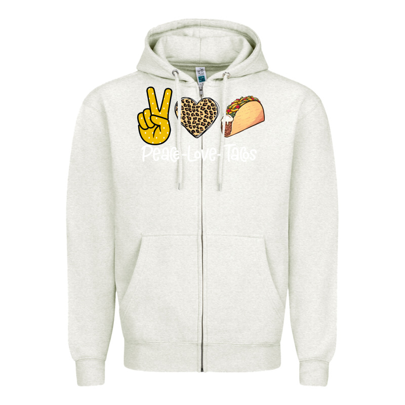 Peace Love Tacos Zipper Hoodie by Bettercallsaul | Teevron