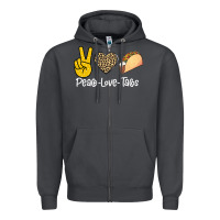 Smoke Peace Love Tacos Zipper Hoodie - Bettercallsaul
