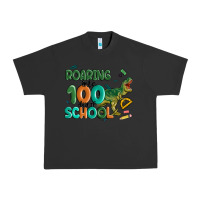 Pigment Black roaring into 100 day of school Urban Heavy Tee - MaliasSmallBusiness