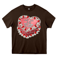 Chocolate Brown self love Heavy Core Tee - Artiststas