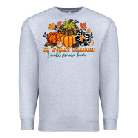 Heather Grey in every season i will praise him Premium Sweatshirt - CowGirlArtShop