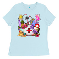 Baby Blue nurse  summer Ladies Tee - AdoDesignShop