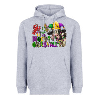 Heather Grey its moody gras yall Heavyweight Hoodie - CowGirlArtShop