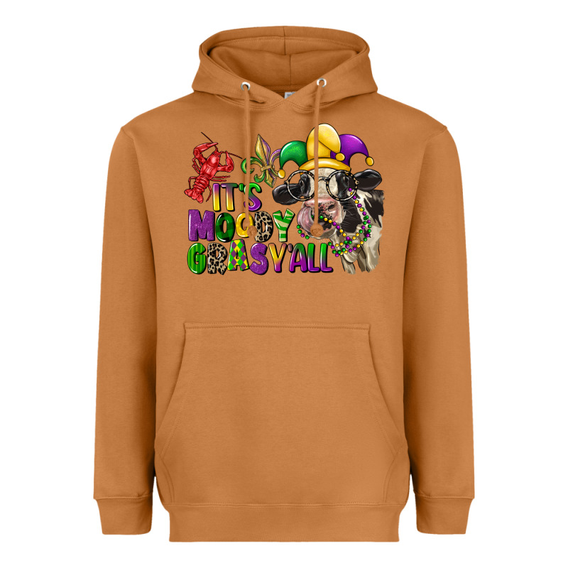 Its Moody Gras Yall Heavyweight Hoodie by CowGirlArtShop | Teevron