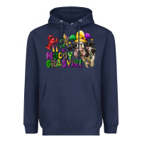 Navy its moody gras yall Heavyweight Hoodie - CowGirlArtShop
