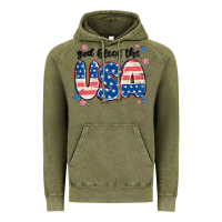 Vintage Olive god bless america Vintage Hoodie - MaliasSmallBusiness