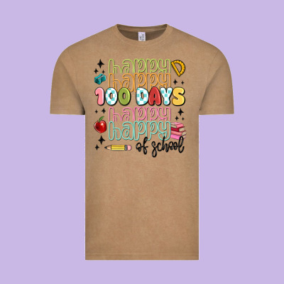100 Days Of School Vintage Tee Designed By Maliassmallbusiness