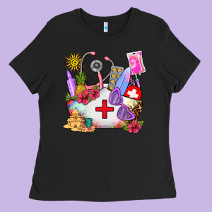 Nurse  Summer Ladies Tee Designed By Adodesignshop