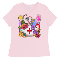 Bubblegum Pink nurse  summer Ladies Tee - AdoDesignShop