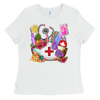 White nurse  summer Ladies Tee - AdoDesignShop