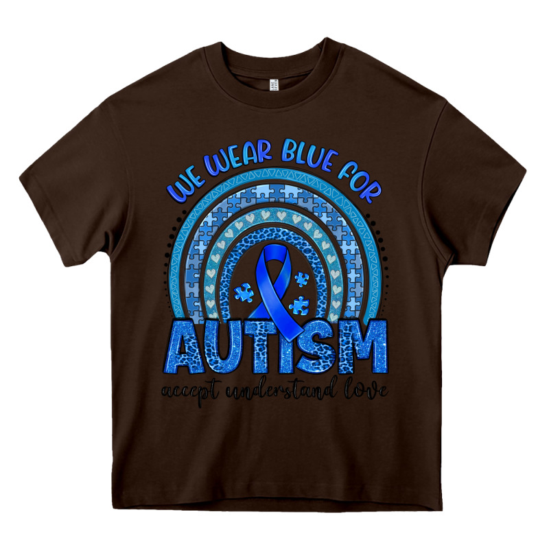 We Wear Blue For Autism Accept Understand Love Heavy Core Tee by Artiststas | Teevron