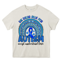 Cream we wear blue for autism accept understand love Heavy Core Tee - Artiststas