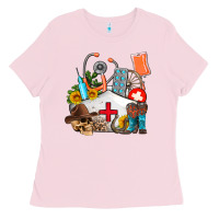 Bubblegum Pink nurse  summer Ladies Tee - AdoDesignShop