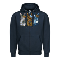 Navy Easter Bunnies Zipper Hoodie - Bettercallsaul
