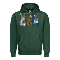 Sports Green Easter Bunnies Zipper Hoodie - Bettercallsaul