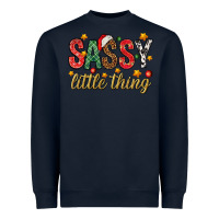 Navy Sassy litte thing Heavyweight Sweatshirt - NancyCooperArtShop