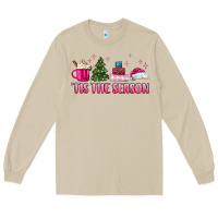 Mushroom tis the season pink christmas Long Sleeve Tee - MaliasSmallBusiness