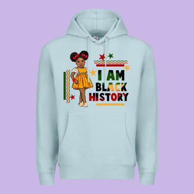 I Am Black History Black Girl Peekaboo Juneteenth Premium Hoodie Designed By Cowgirlartshop