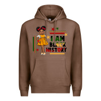 Chestnut i am black history black girl peekaboo juneteenth Premium Hoodie - CowGirlArtShop