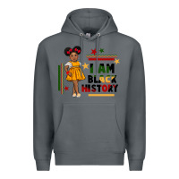 Rock i am black history black girl peekaboo juneteenth Premium Hoodie - CowGirlArtShop
