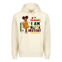 Sandshell i am black history black girl peekaboo juneteenth Premium Hoodie - CowGirlArtShop