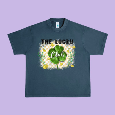 The Lucky Club Urban Heavy Tee Designed By Maliassmallbusiness
