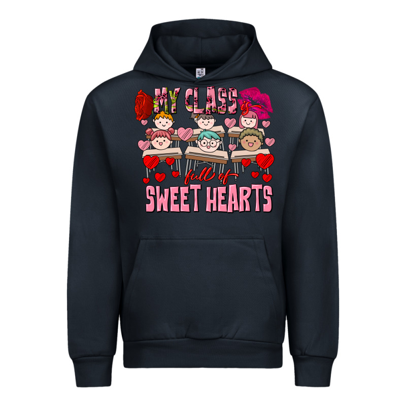 Valentine's Day My Class Is Full Of Sweet Hearts Urban Hoodie by FaDigitalArtStudio | Teevron